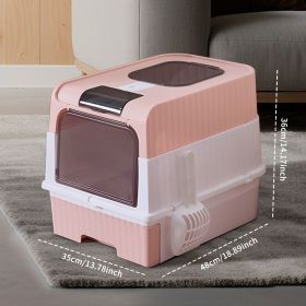 pinkMagic Cube Intelligent Cat litter Box - Free Hands, Enjoy Pure Life | Automatic Cleaning, Silent Design, Preferred for Multi Cat Families