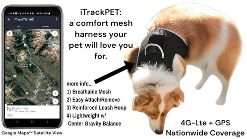 Pet Tracker GSM GPRS GPS Pet Tracker for Dog Collar Realtime Pet Locator Size:S