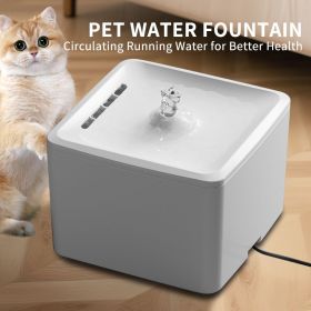 Cat Water Fountain, Pet Water Fountain, (Color: White)
